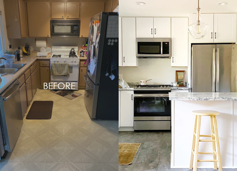 B + A: This Kitchen Went From Brown to Bright