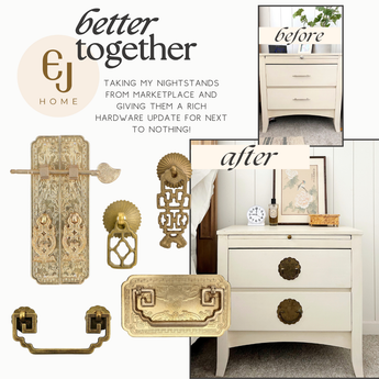 B + A: Nightstand Hardware Upgrade