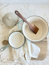 New Home Gift Box | Oyster Shell Candle, Spatula, Dish Towel, Salt
