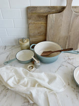 New Home Gift Box | Oyster Shell Candle, Spatula, Dish Towel, Salt