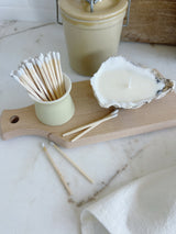 New Home Gift Box | Oyster Shell Candle, Spatula, Dish Towel, Salt