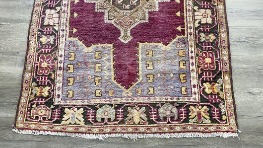 Dusty Periwinkle Turkish Small Area Rug