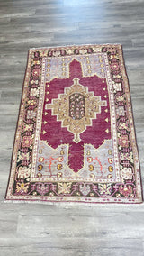 Dusty Periwinkle Turkish Small Area Rug